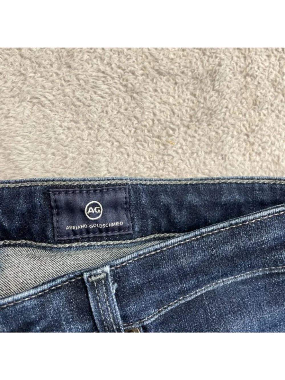 AG Adriano Goldschmied Women's 30 Prima Ankle Cigarette Jeans Dark Wash P0258